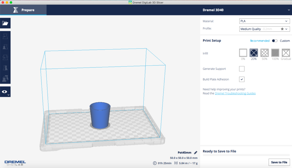 Capture du logiciel Digilab 3D Slicer